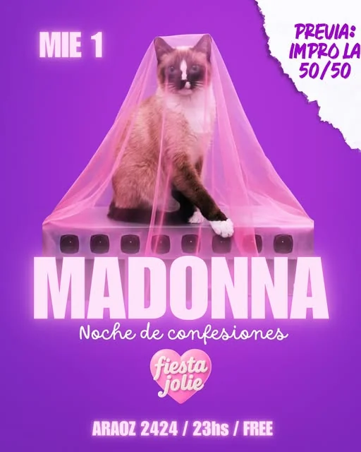 Fiesta JOLIE, miércoles en Palermo